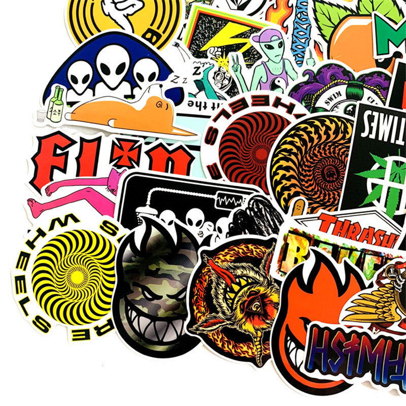 Skateboard Sticker - Real Life, True Hearts